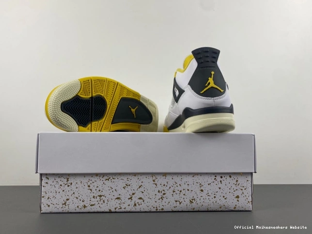 Official Maikesneakers 4 Jordan Vivid Sulfur Air AQ9129-101 WNNS 0817